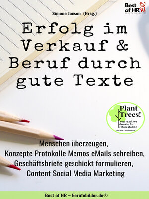 cover image of Erfolg im Verkauf & Beruf durch gute Texte